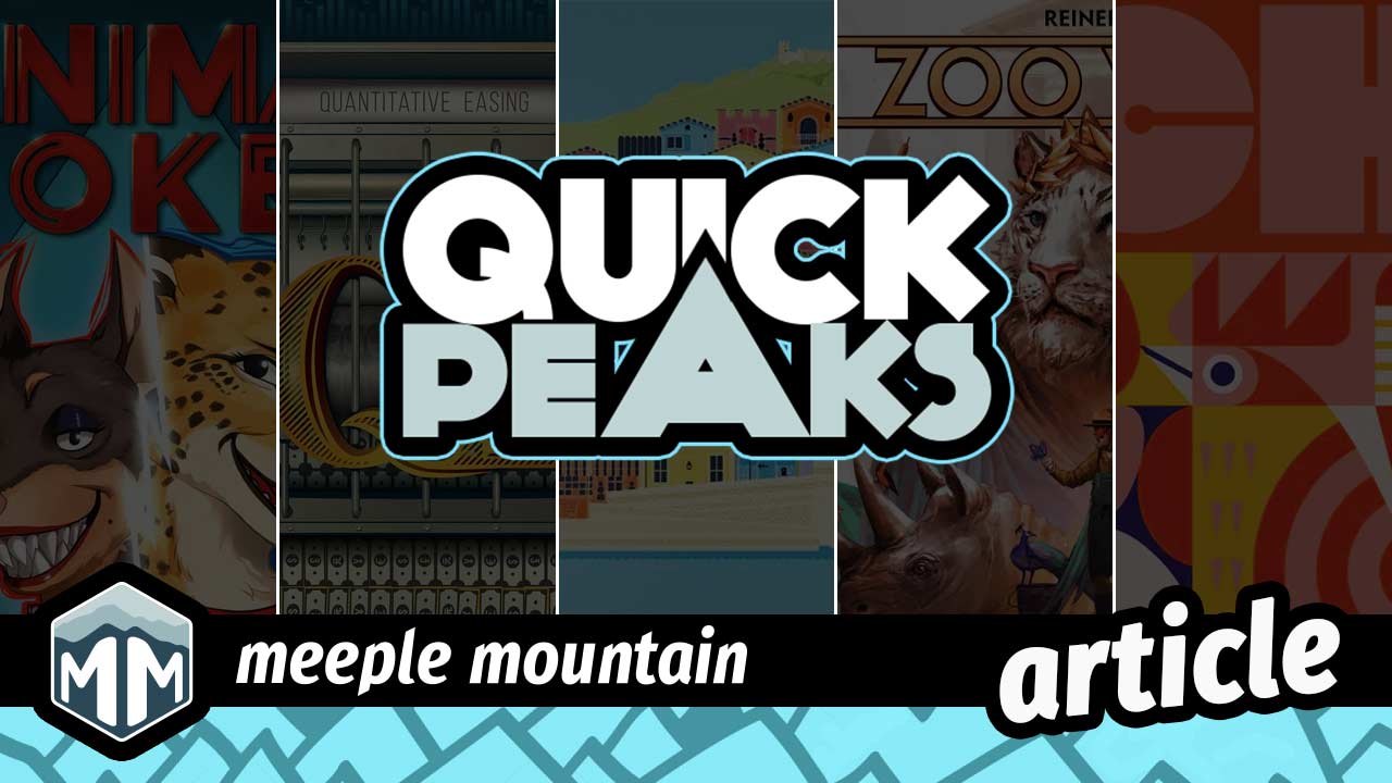 Quick Peaks – Animal Poker, QE, Zoo Vadis, Bosa, Chicken! with Chicken! Eggspansion