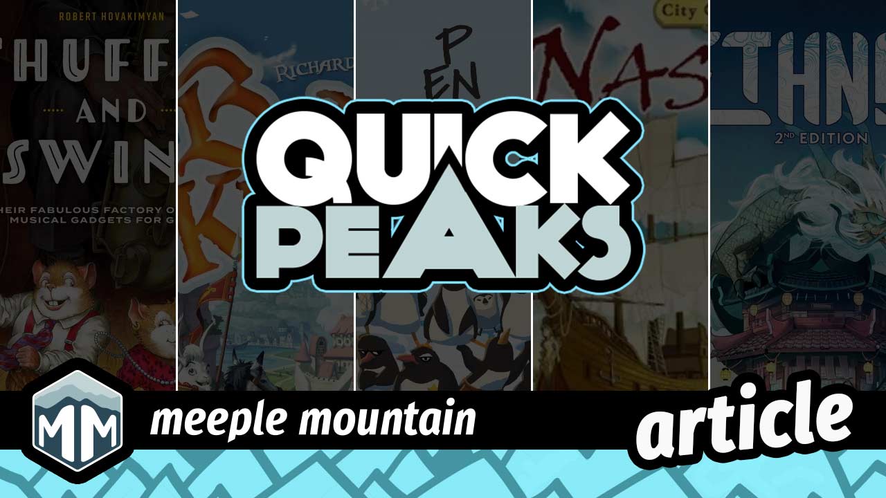 Quick Peaks – Shuffle and Swing, Bunny Kingdom, Penguin Party, Nassau, Ethnos – Second Edition